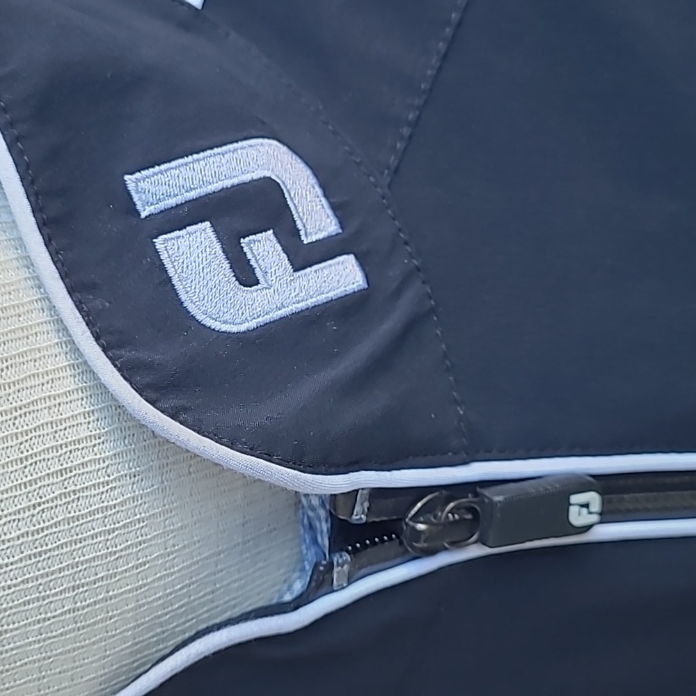 FOOTJOY x Titleist Black Tour Collection Golf‎ Sz M Full Zip Windbreaker Jacket - Picture 6 of 11